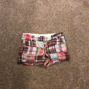 J Crew madras shorts